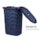 Mind Reader 60L Hamper Laundry Basket with Cutout Handles, Navy